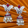 Sukkhi Silver Artistically Pearl Jhumki Rhodium  Earring for Women