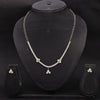 Sukkhi Sleek Choker CZ Green Gold Plated Necklace Set For Women