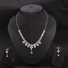 Sukkhi Astonish Choker CZ Pink & Green Gold Plated Necklace Set For Women
