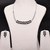 Sukkhi Charming Choker CZ Silver Rhodium Plated Necklace Set For Women