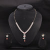 Sukkhi Divine Choker CZ Pink & Green Gold Plated Necklace Set For Women