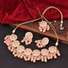 Sukkhi Elegant Choker Kundan & Pearl Peach Gold Plated Necklace Set For Women