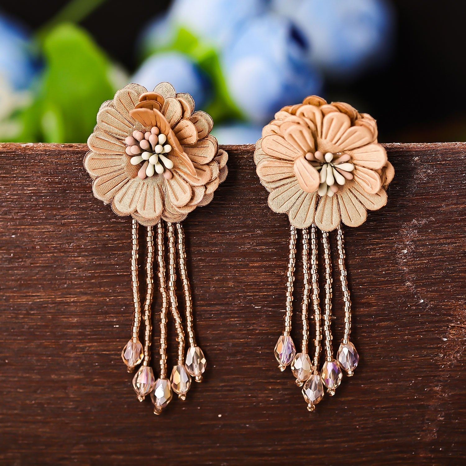 Sukkhi Youthful Drop Pearl Brown Acrylic Earring For Women