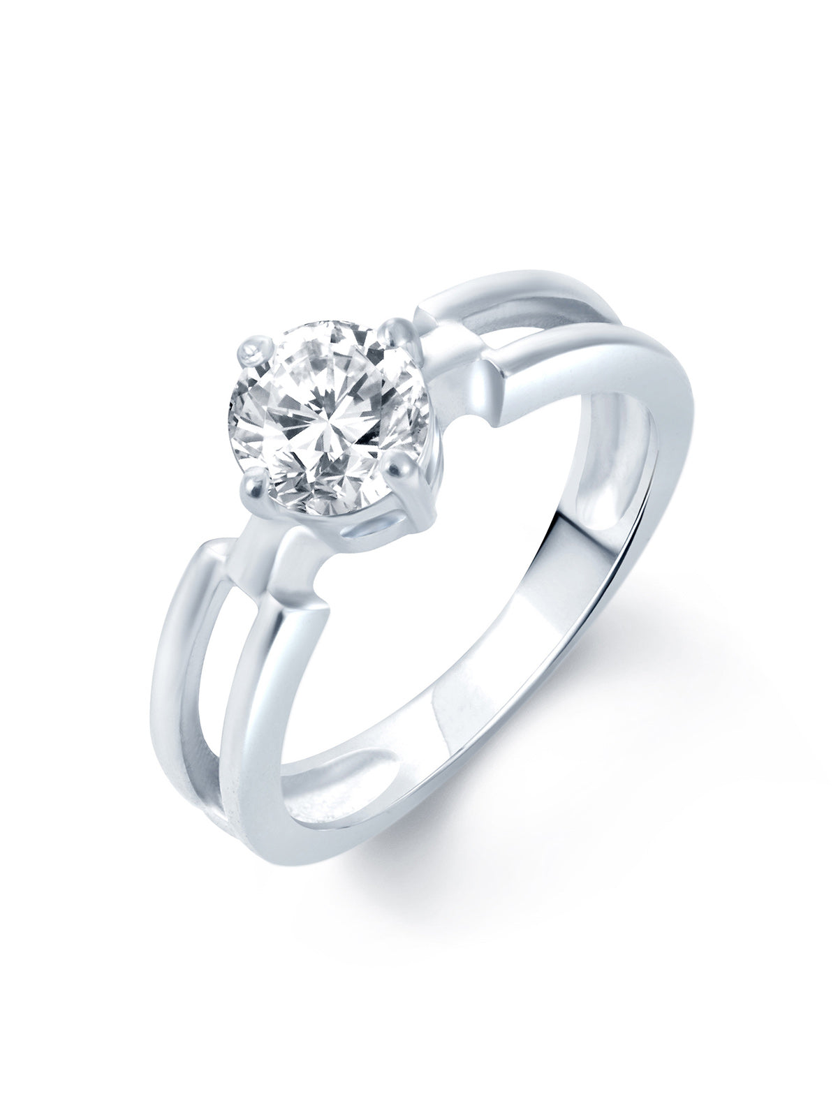 Sukkhi Incredible Rhodium Plated Set Of 4 Cz Ring Combo for Women 288CB1300