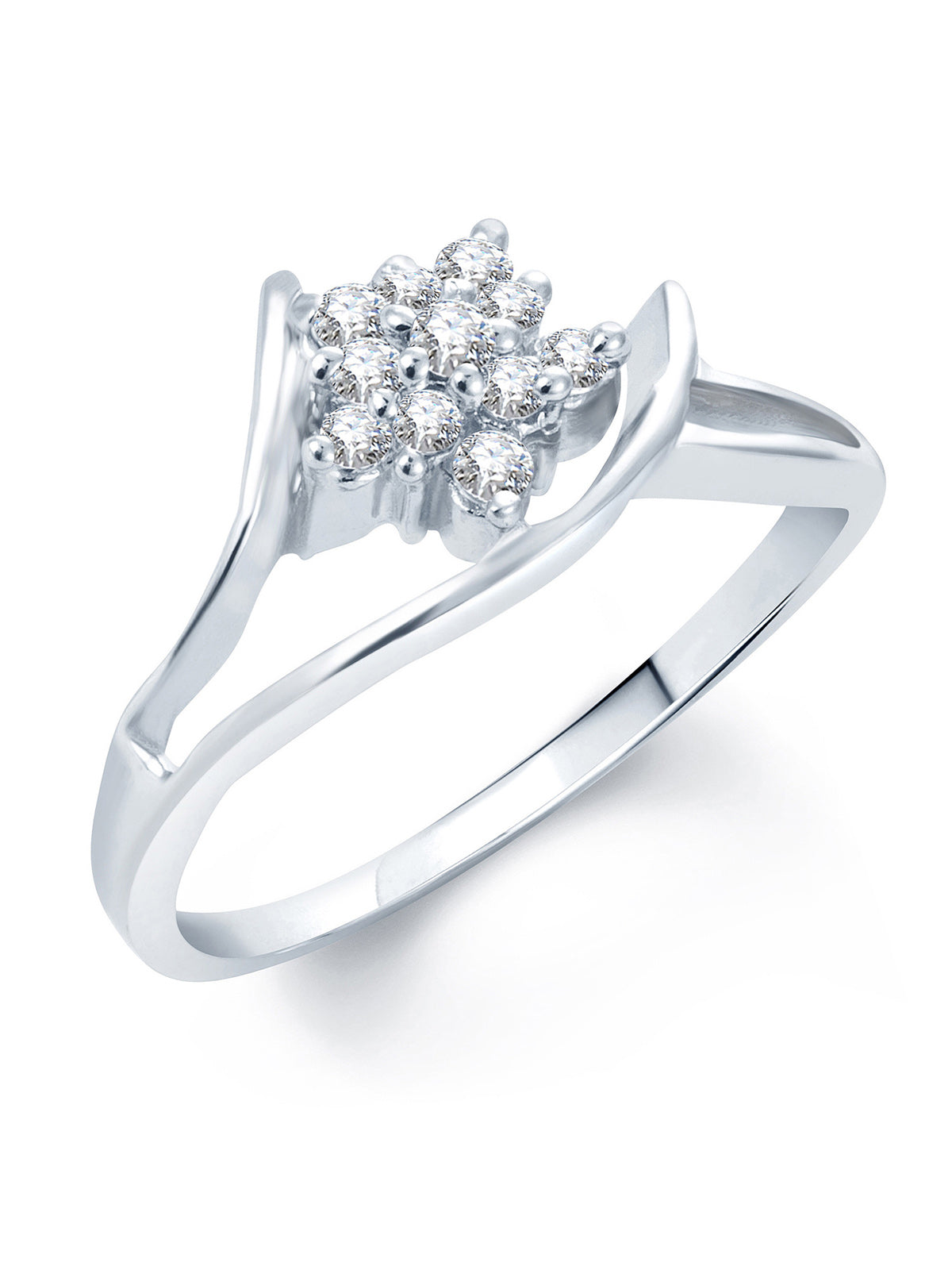 Sukkhi Incredible Rhodium Plated Set Of 4 Cz Ring Combo for Women 288CB1300