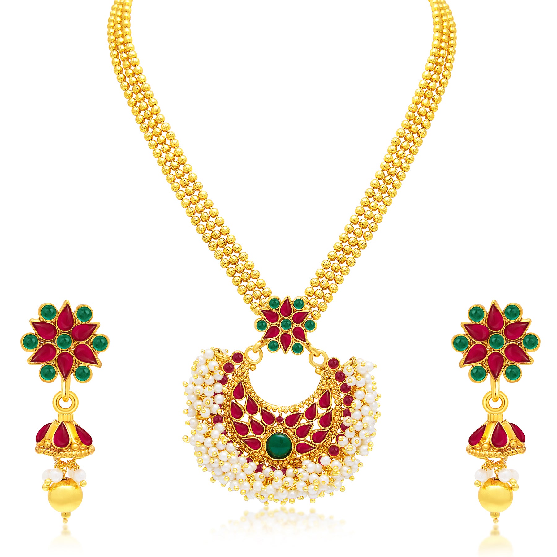 Sukkhi Traditionally Gold Plated Necklace Set For Women 3184NGLDPP950