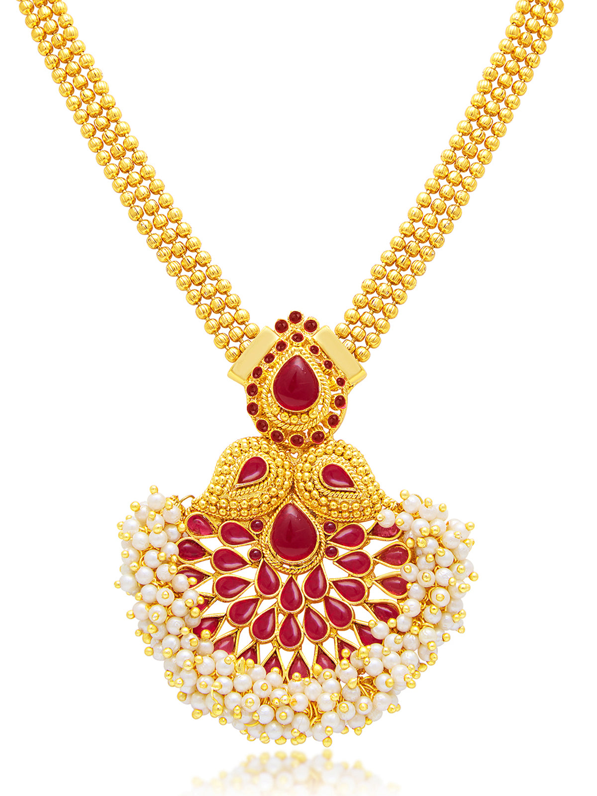 Sukkhi Divine Kairi Gold Plated Necklace Set For Women 3195NGLDPP1050