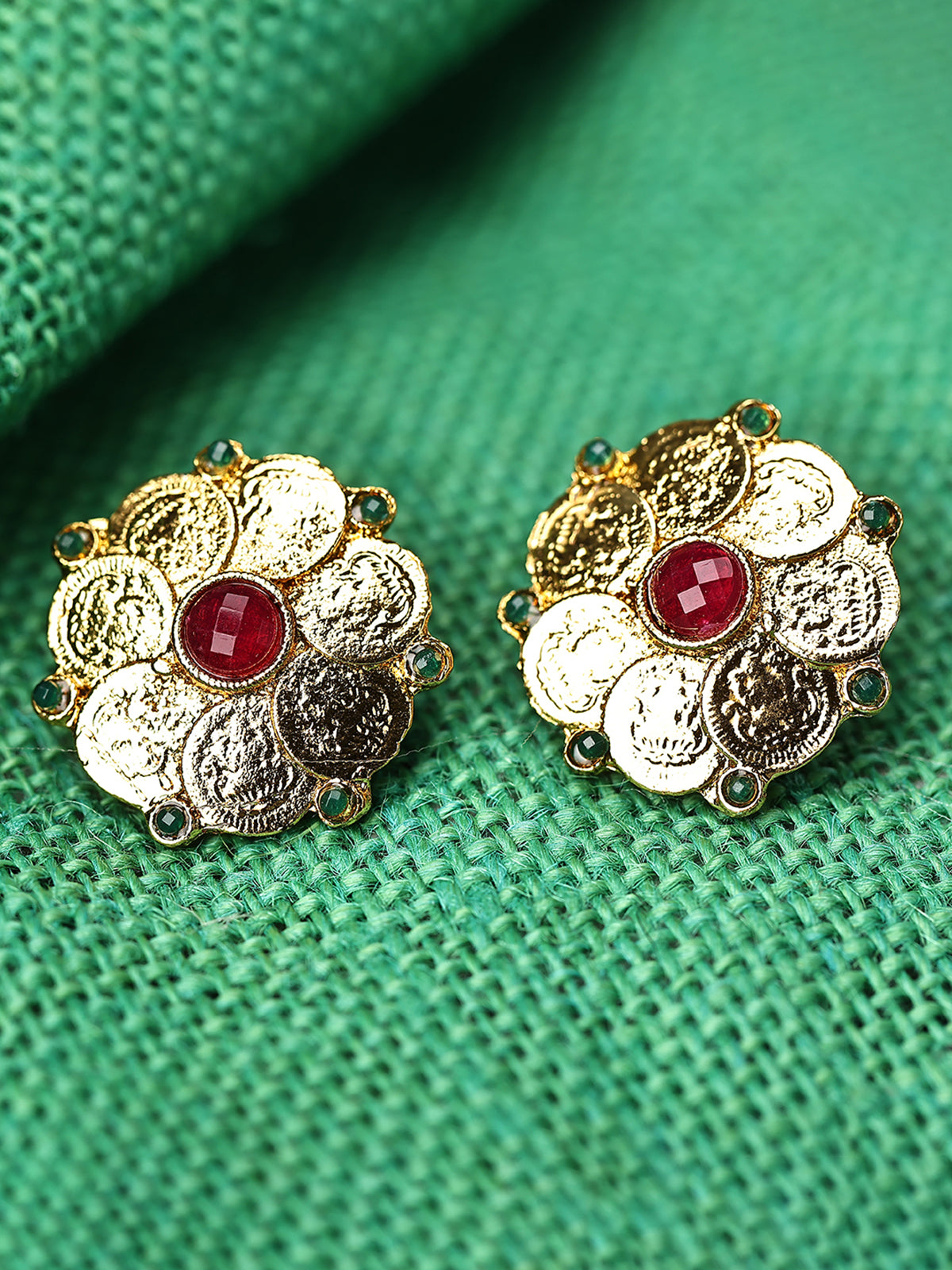 Sukkhi Gorgeous Gold Plated Temple Jewellery Stud Earring For Women 6058EGLDPL500