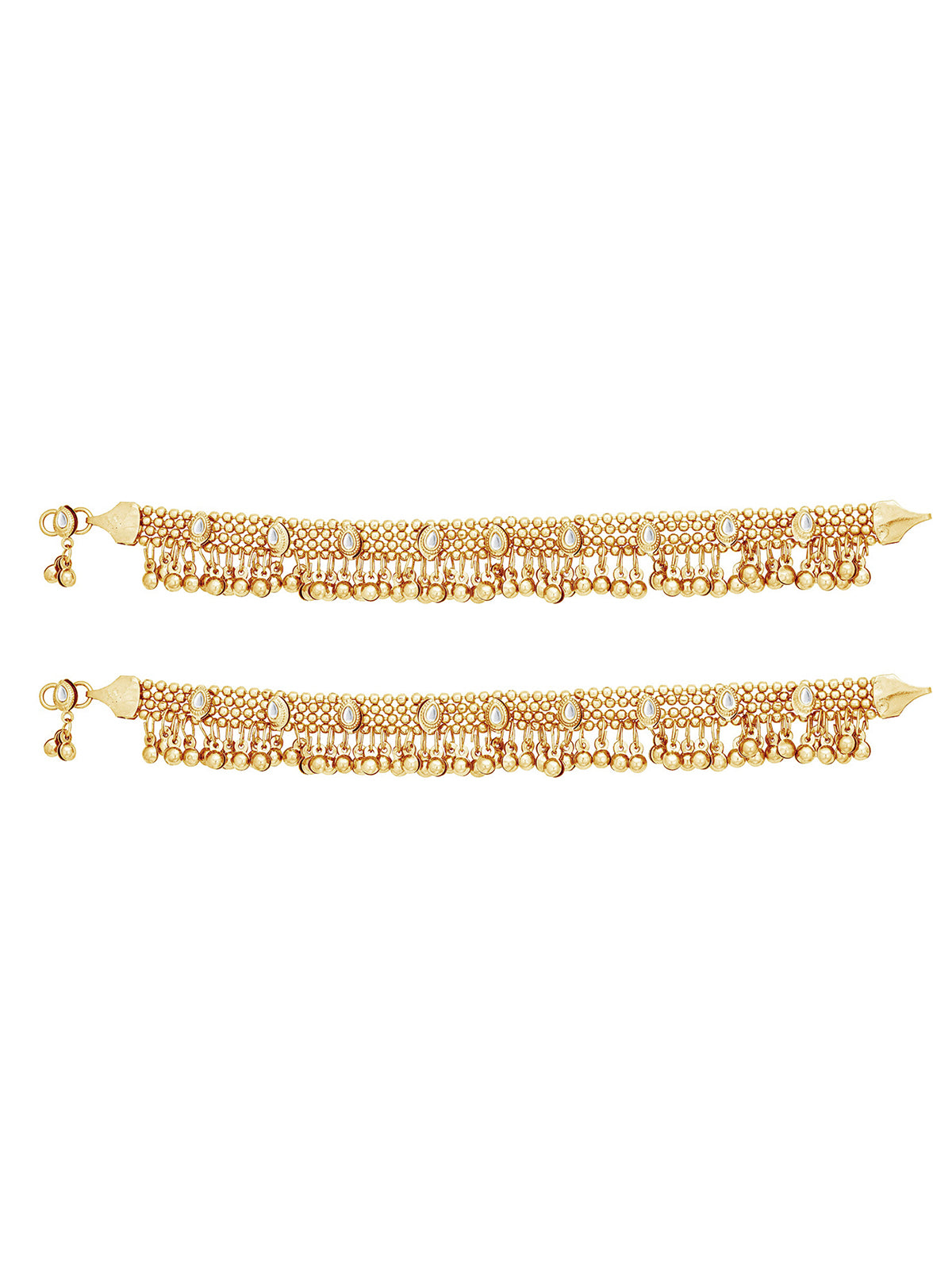 Sukkhi Elegant Oxidised Gold Plated Anklet for Women  A104318