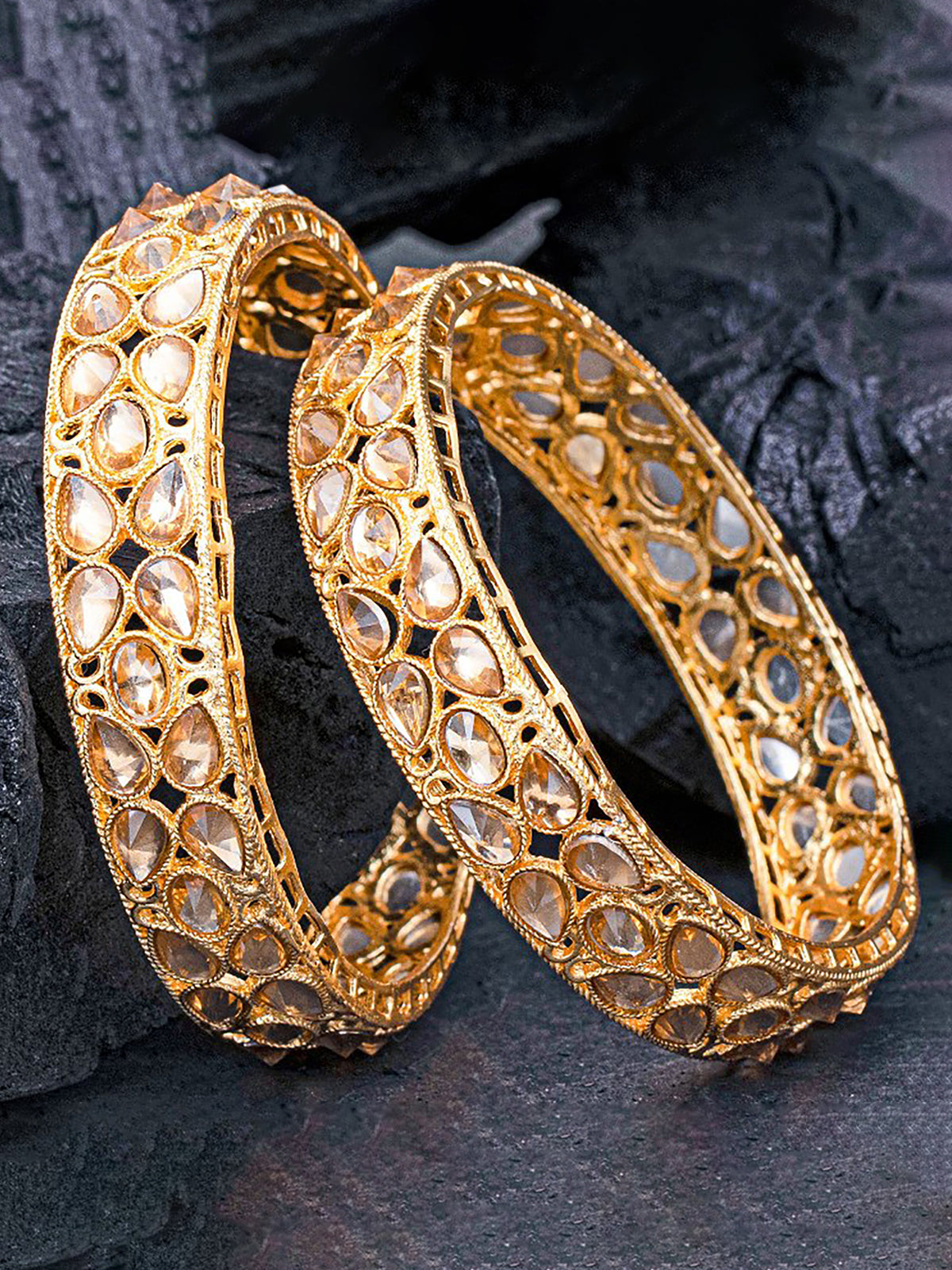 Sukkhi Fine Gold Plated Bangle Set For Women (Set of 2) B102258