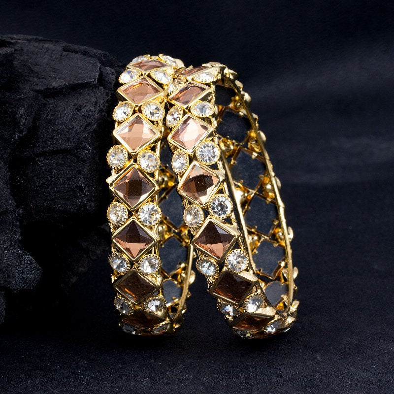 Sukkhi Exquitely Gold Plated Bangle Set For Women (Set of 2) B103709