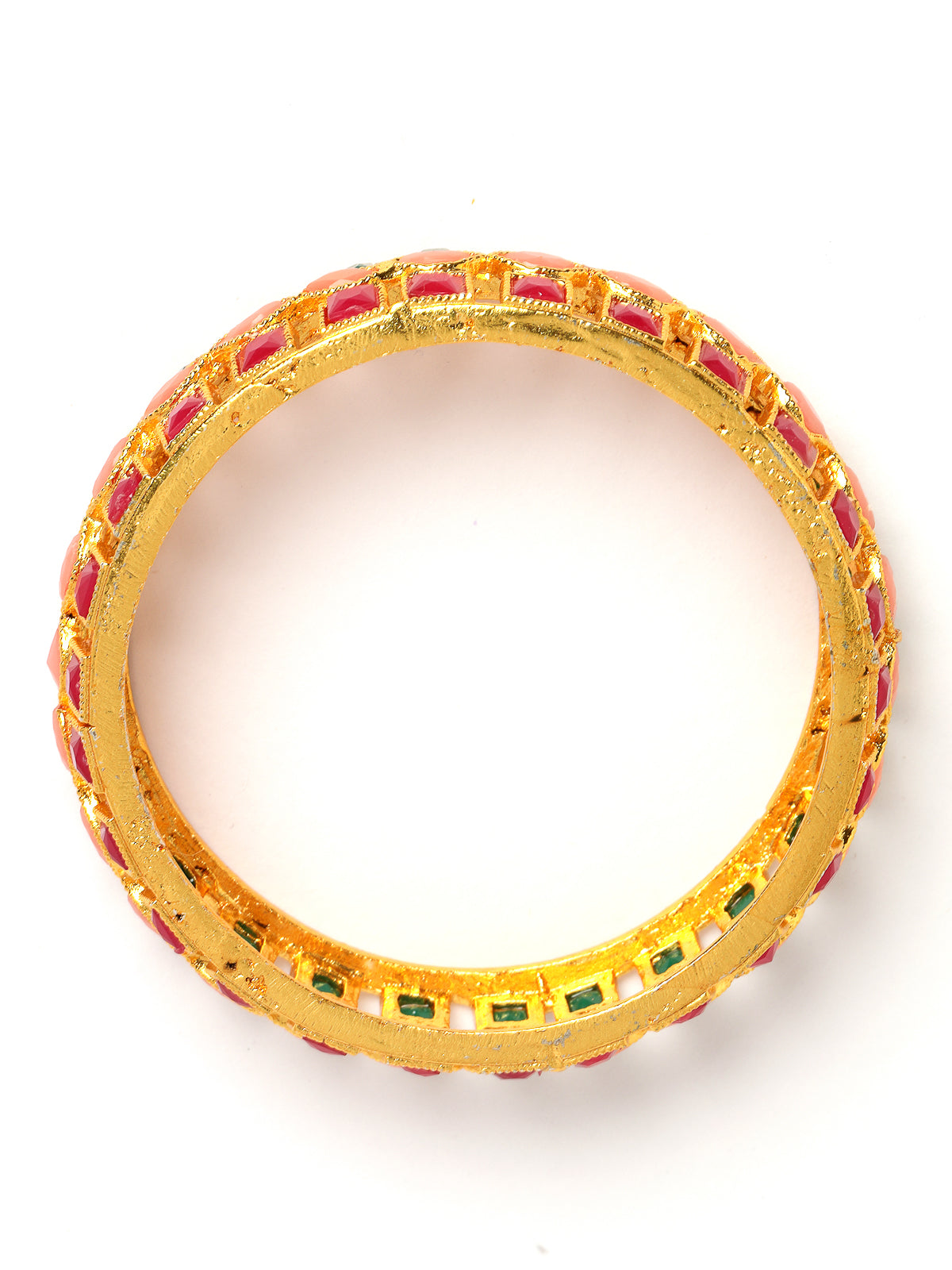 Sukkhi Dramatic Gold Plated Multicolor White AD Stones Broad Bracelet Bangle Set Jewellery for Women & Girls|Set of 2 Latest Design|Birthday Anniversary Gift for Women|B105922