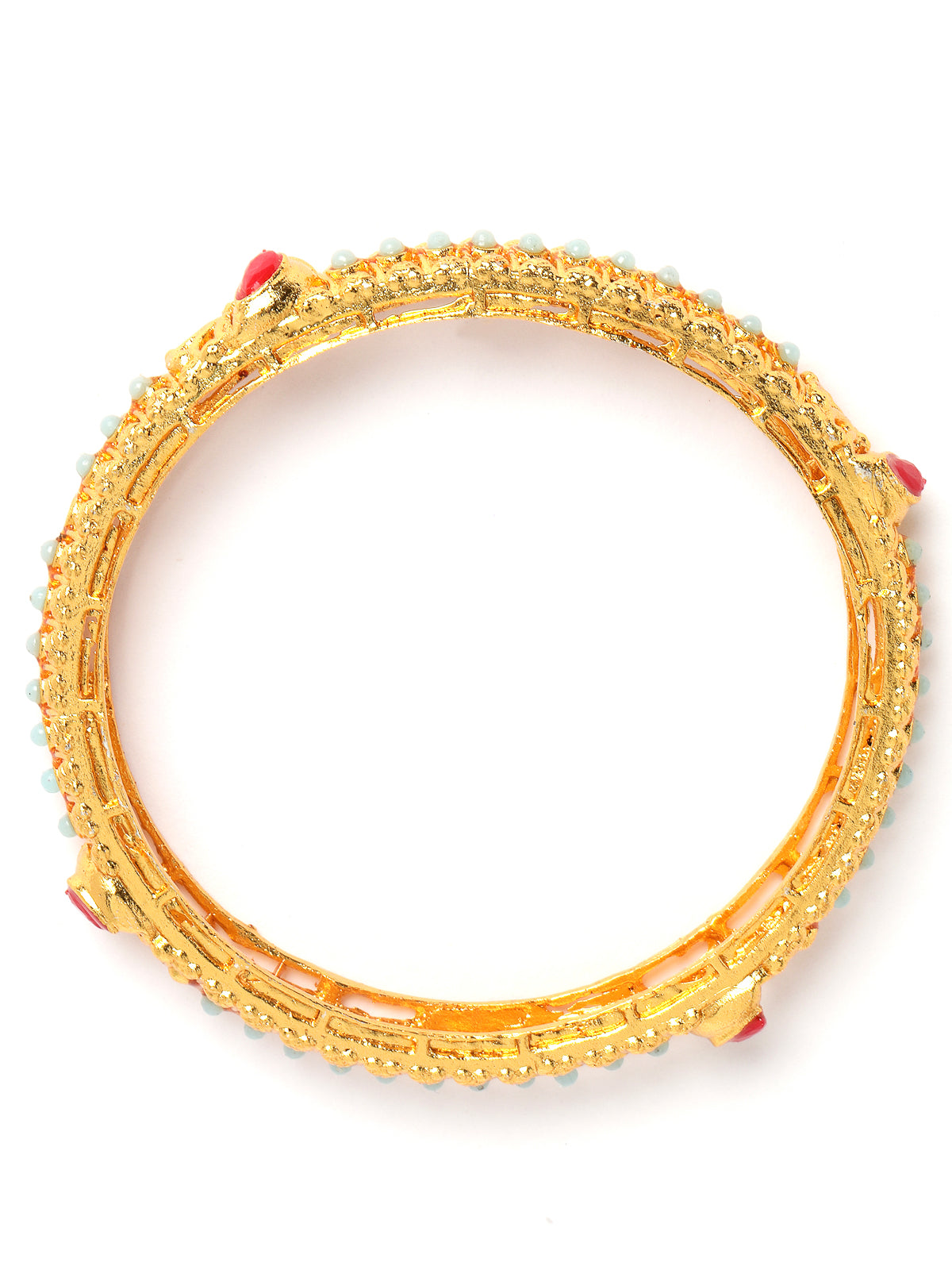 Sukkhi Indian Traditional Gold Plated Multicolor Bracelet Bangle Set Jewellery for Women & Girls|Set of 2 Latest Design|Birthday Anniversary Gift for Women|B105923