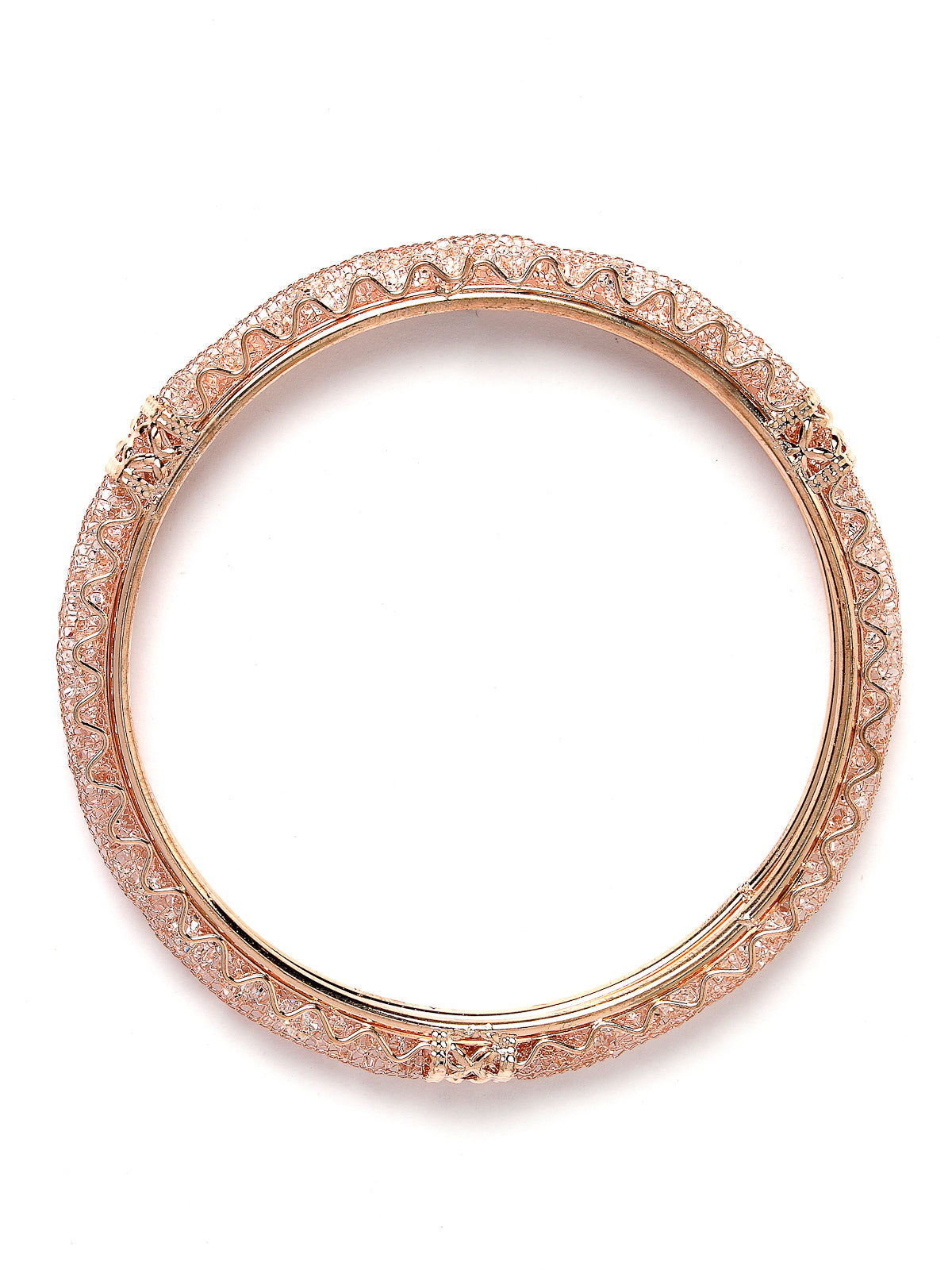Sukkhi Stylish Gold Plated White Crystals Stones Studded Set of 4 Bracelet Bangle Set Jewellery for Women & Girls|Latest Design|Birthday Anniversary Gift for Women|B105965