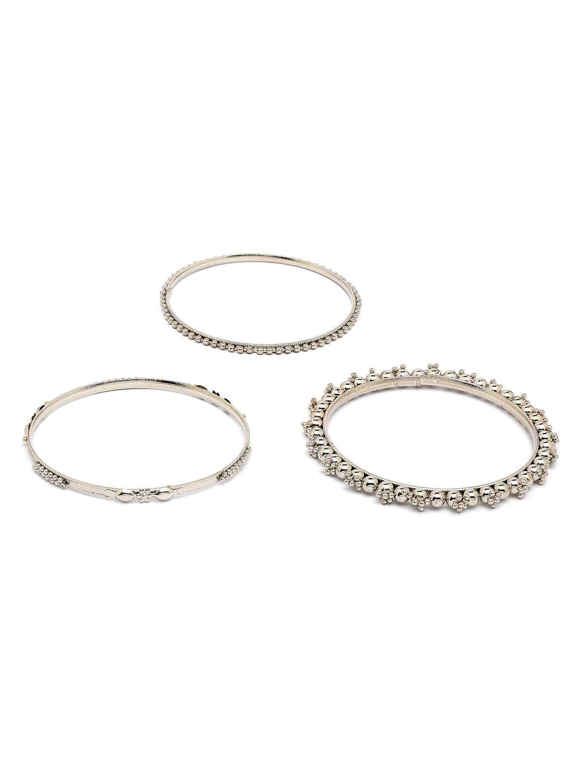 Sukkhi Impressive Oxidised Silver Plated Celebrity Inspired Bangle Jewellery For Women & Girls|Set of 40|B107295