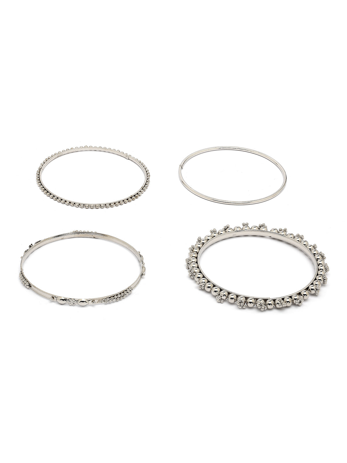 Sukkhi Impressive Oxidised Silver Plated Celebrity Inspired Bangle Jewellery For Women & Girls|Set of 40|B107299