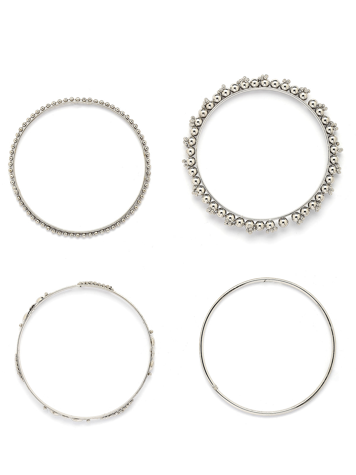 Sukkhi Impressive Oxidised Silver Plated Celebrity Inspired Bangle Jewellery For Women & Girls|Set of 40|B107299