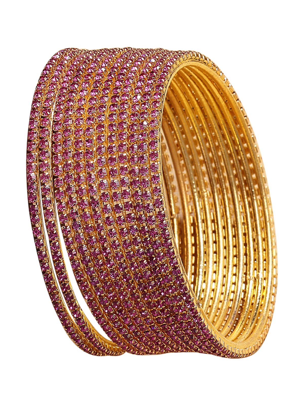 Sukkhi Traditional Stylish Gold Plated Stone Studded Set of 12 Bangle Jewellery For Women & Girls|B107300