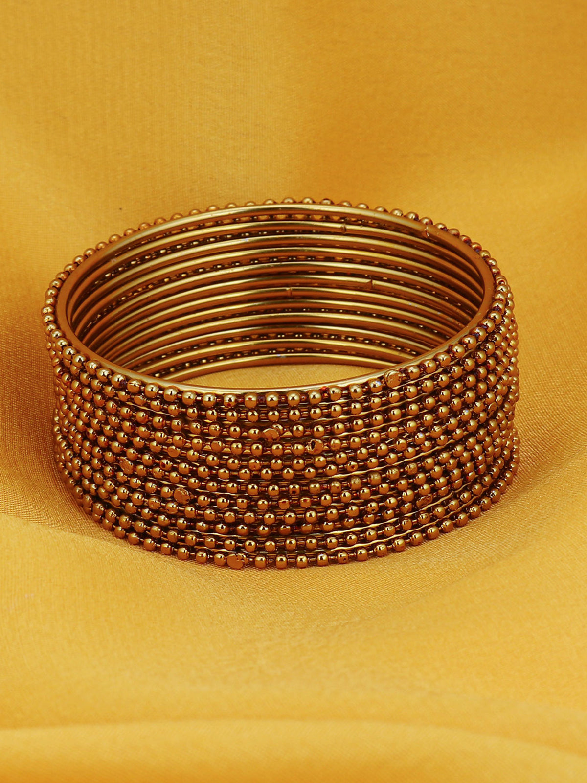 Sukkhi Glimmery Gold Plated Bangles Set of 12 For Women B71420GLDPKR300