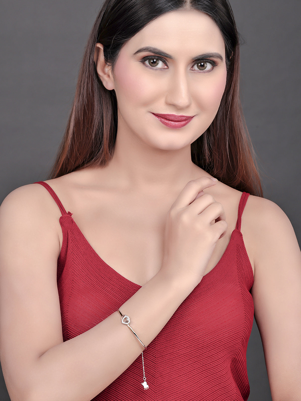 Pissara by Sukkhi Traditional 925 Sterling Silver Cubic Zirconia Bracelets For Women And Girls|with Authenticity Certificate, 925 Stamp & 6 Months Warranty BC104578