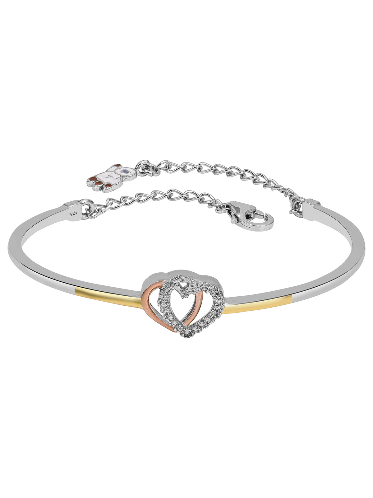Pissara by Sukkhi Traditional 925 Sterling Silver Cubic Zirconia Bracelets For Women And Girls|with Authenticity Certificate, 925 Stamp & 6 Months Warranty BC104578