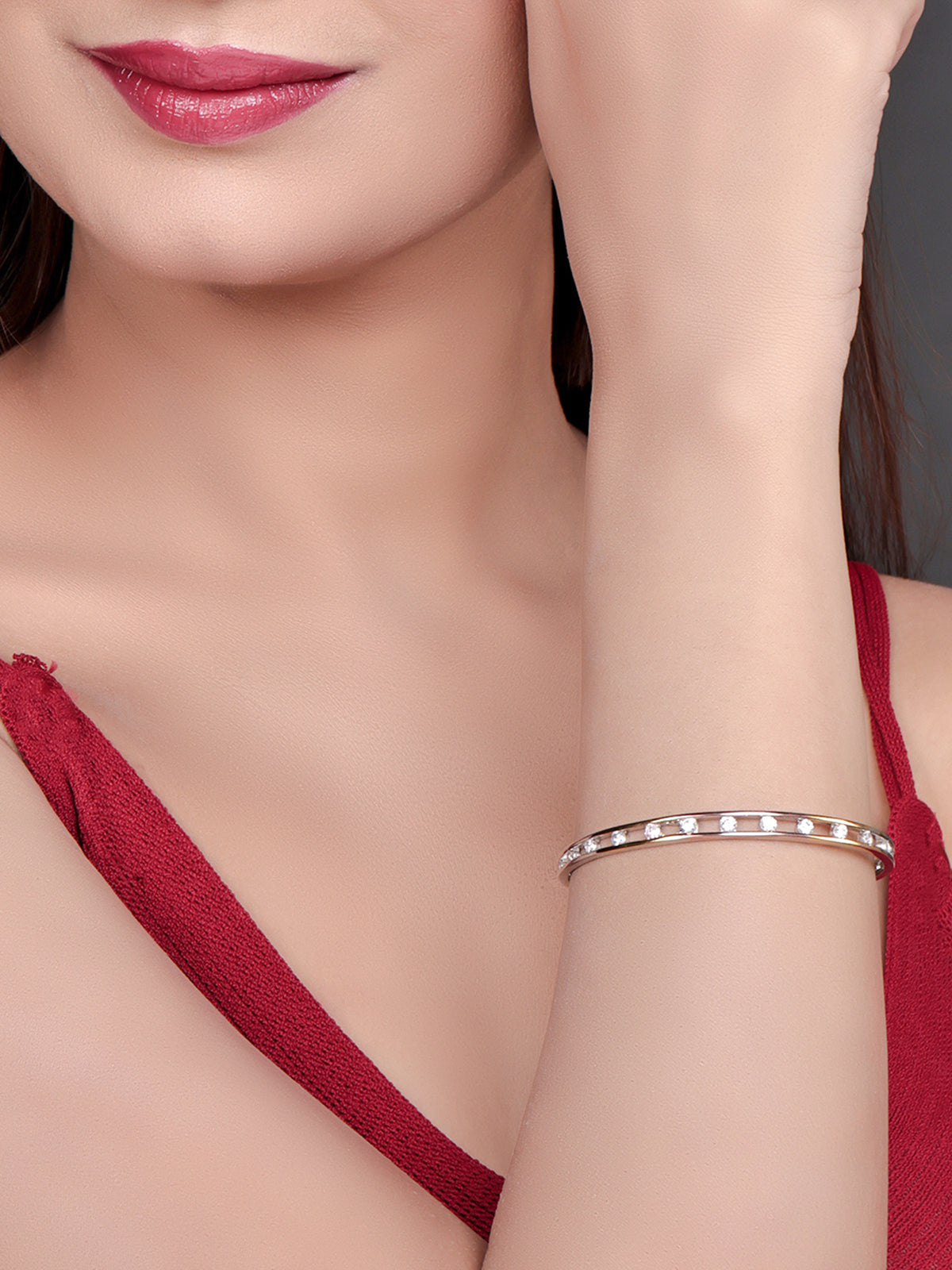 Pissara by Sukkhi Classy 925 Sterling Silver Cubic Zirconia Bracelets For Women And Girls|with Authenticity Certificate, 925 Stamp & 6 Months Warranty BC104579
