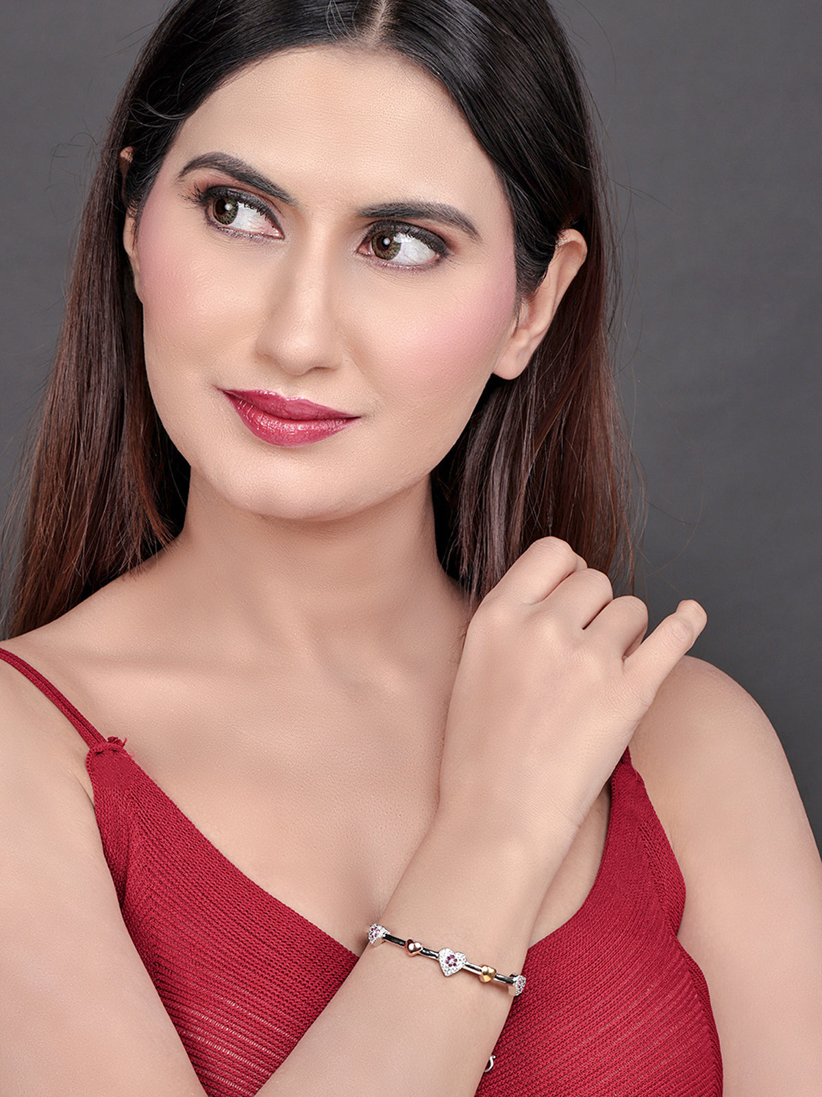 Pissara by Sukkhi Attractive 925 Sterling Silver Cubic Zirconia Bracelets For Women And Girls|with Authenticity Certificate, 925 Stamp & 6 Months Warranty BC104580