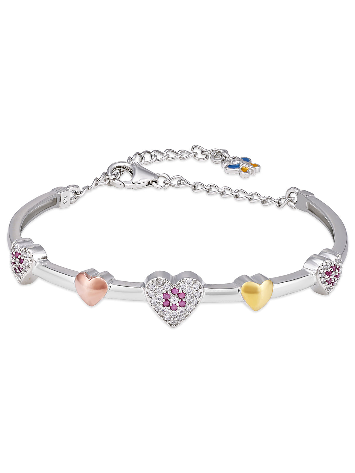 Pissara by Sukkhi Attractive 925 Sterling Silver Cubic Zirconia Bracelets For Women And Girls|with Authenticity Certificate, 925 Stamp & 6 Months Warranty BC104580