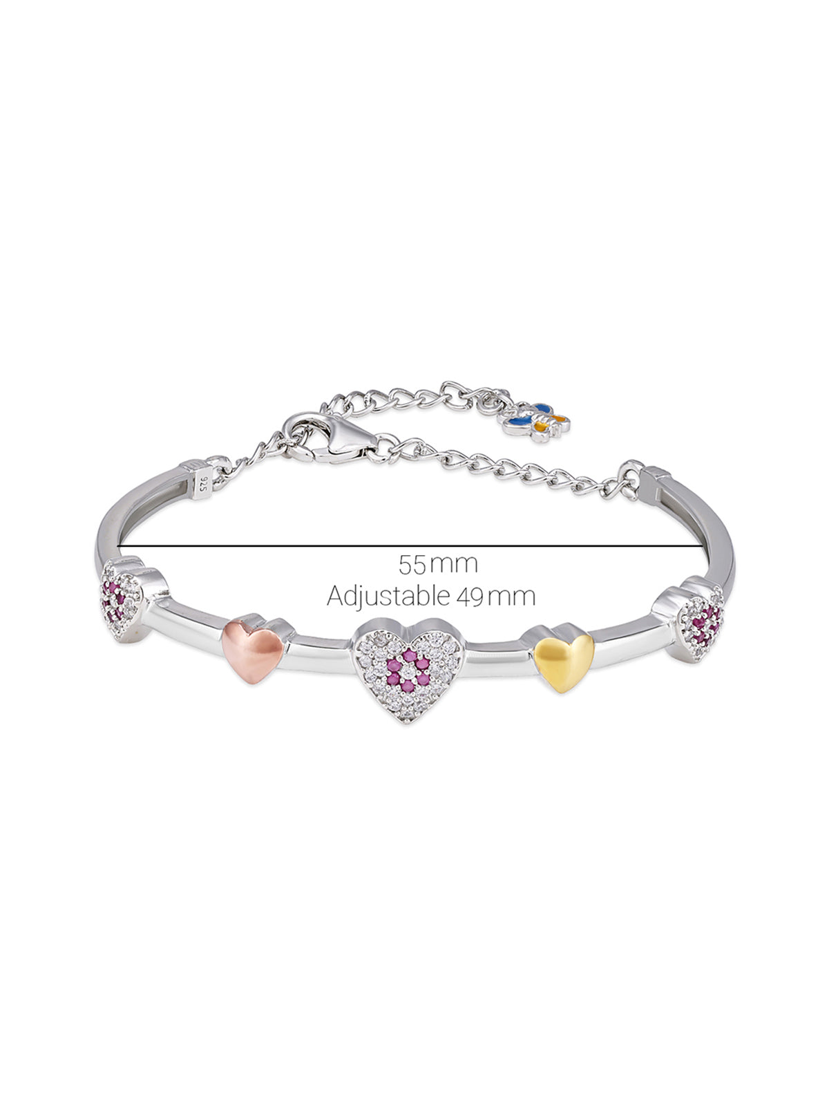 Pissara by Sukkhi Attractive 925 Sterling Silver Cubic Zirconia Bracelets For Women And Girls|with Authenticity Certificate, 925 Stamp & 6 Months Warranty BC104580
