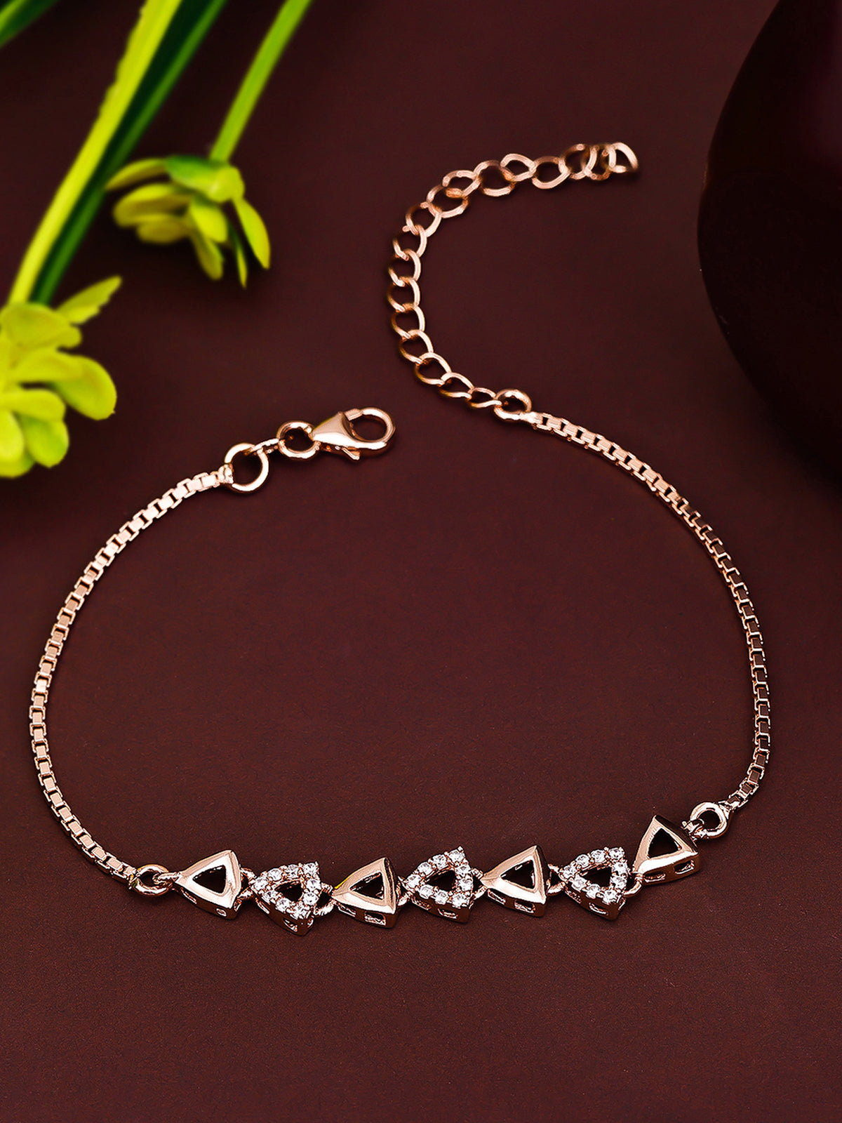 Pissara by Sukkhi Gleaming 925 Sterling Silver Cubic Zirconia Bracelets For Women And Girls|with Authenticity Certificate, 925 Stamp & 6 Months Warranty BC104584