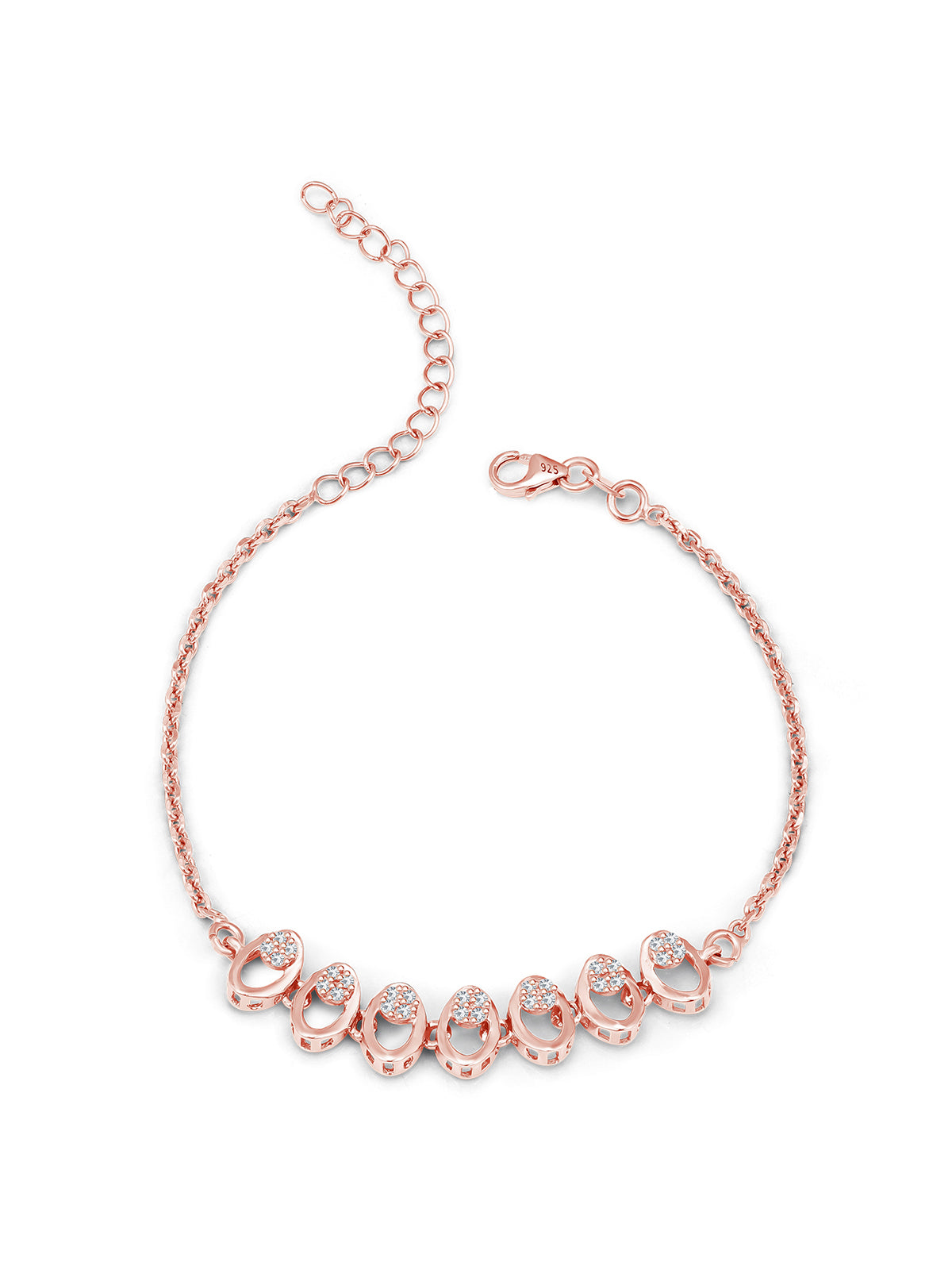 Pissara by Sukkhi Incrediable 925 Sterling Silver Cubic Zirconia Bracelets For Women And Girls|with Authenticity Certificate, 925 Stamp & 6 Months Warranty BC104585