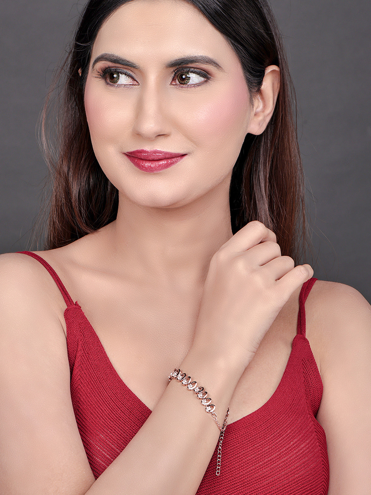 Pissara by Sukkhi Incrediable 925 Sterling Silver Cubic Zirconia Bracelets For Women And Girls|with Authenticity Certificate, 925 Stamp & 6 Months Warranty BC104585