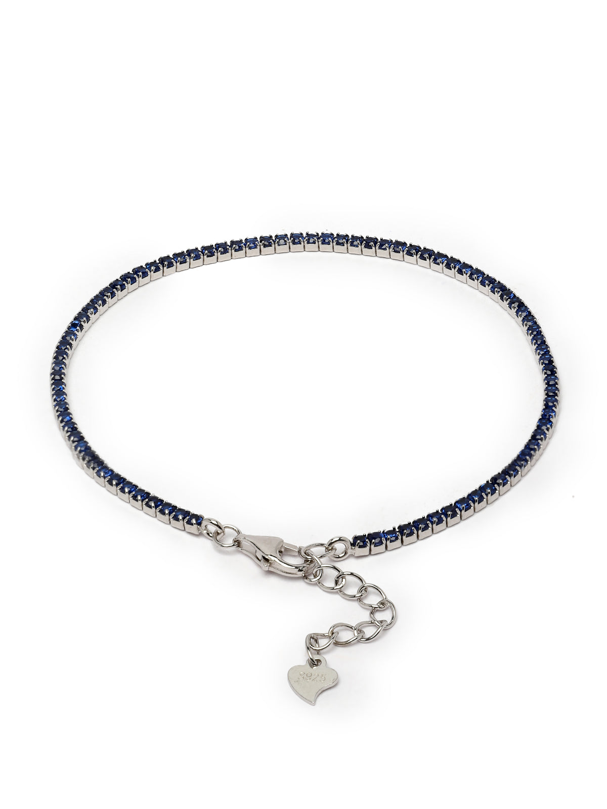 Pissara by Sukkhi Stylish 925 Sterling Silver Square Shaped Cubic Zirconia Tennis Bracelets For Women & Girls|with Authenticity Certificate, 925 Stamp & 6 Months Warranty BC105073