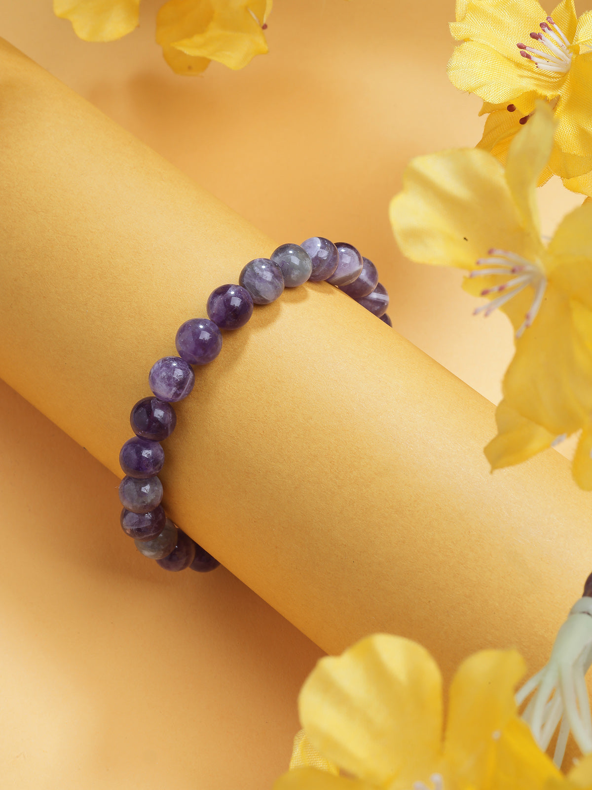 Scintillare By Sukkhi Natural Reiki Feng-Shui Healing Crystal Gem Stone Triple Protection Original Natural Stone Bracelet for Women Men & Unisex Adult|BC107119