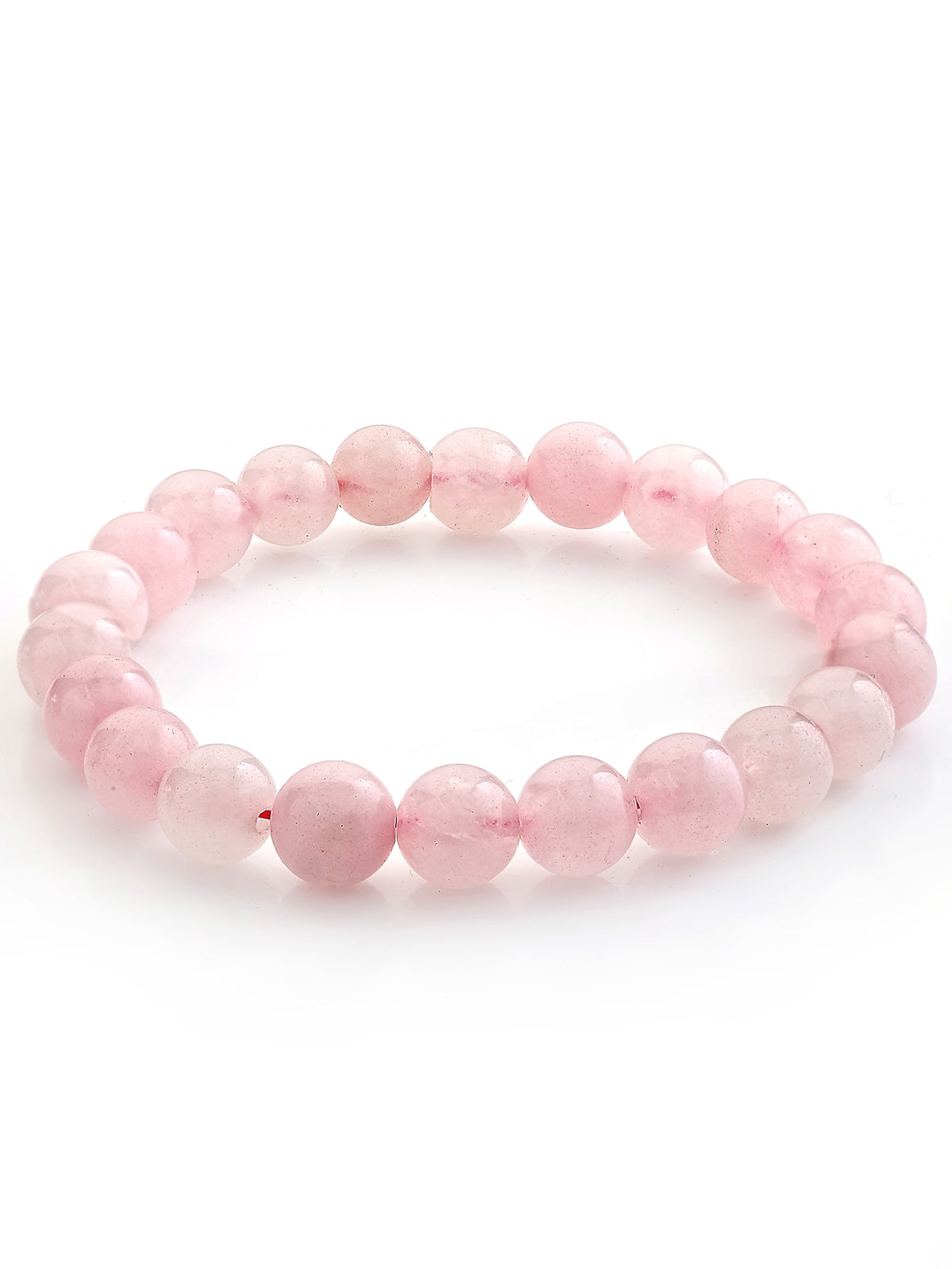 Scintillare By Sukkhi Natural Reiki Feng-Shui Healing Crystal Gem Stone Triple Protection Original Natural Stone Rose Quartz Romance Bracelet for Women Girls & Unisex Adult|BC107120