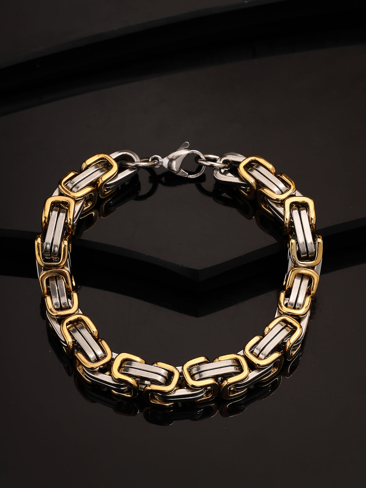Scintillare By Sukkhi Eye Catchy Fashionable Stainless Steel Chain Bracelet Jewellery for Men & Boys|Gift for Birthday Anniversary Valentines Day|BC107124