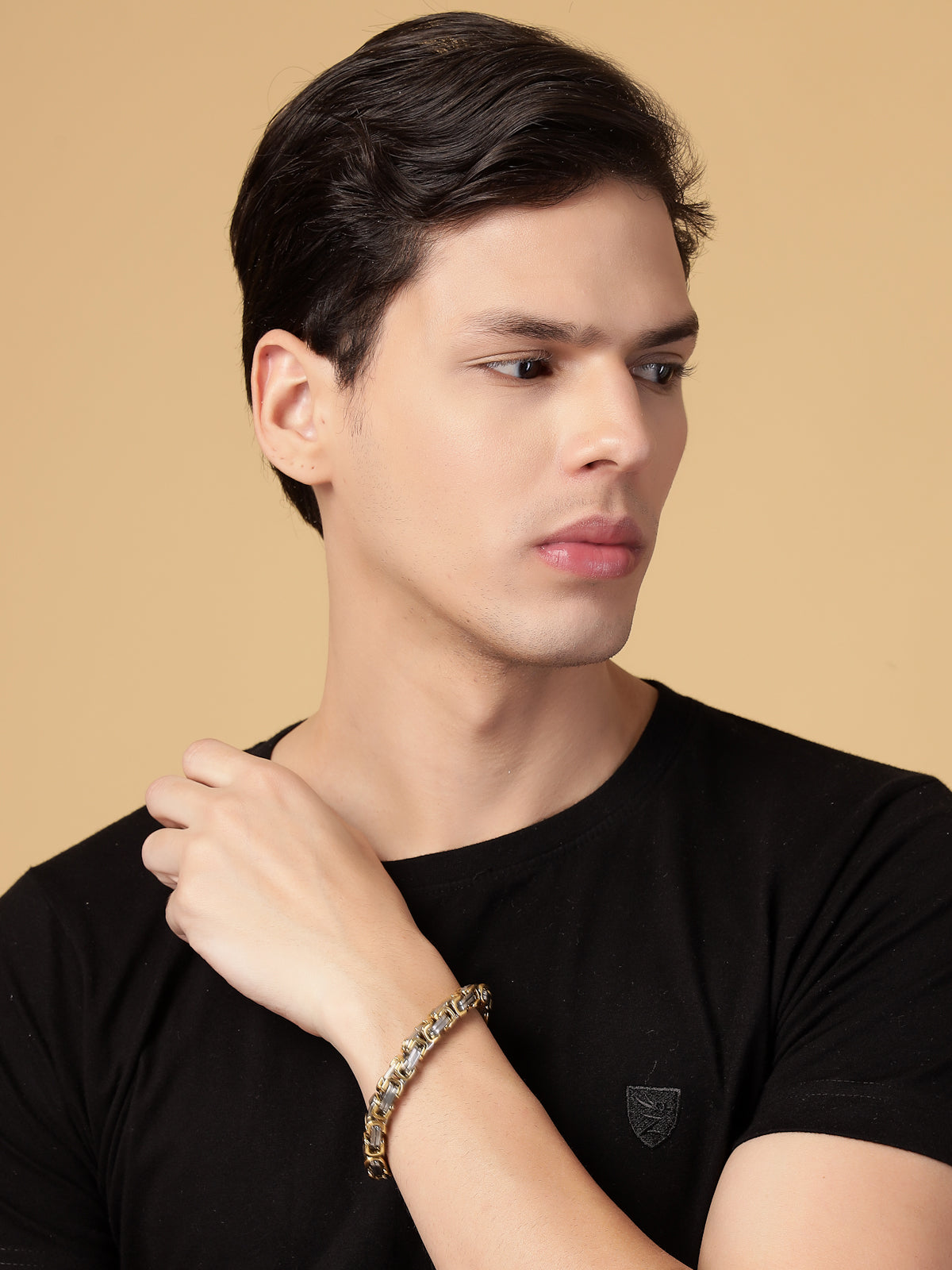 Scintillare By Sukkhi Eye Catchy Fashionable Stainless Steel Chain Bracelet Jewellery for Men & Boys|Gift for Birthday Anniversary Valentines Day|BC107124