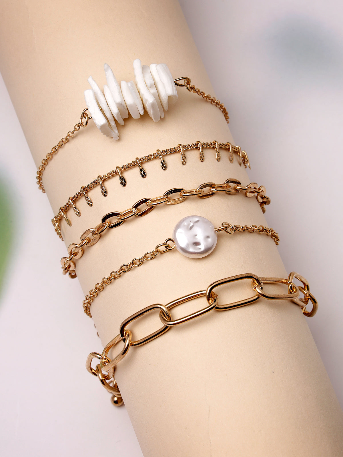 Scintillare by Sukkhi Latest Stylish Stackable Design Gold Plated With Crystals Cuff Kadas Adjustable Combo Bangle Bracelet for Women & Girls ( Set of 4)|Birthday Gift for Women|(Golden)|CBBC106615