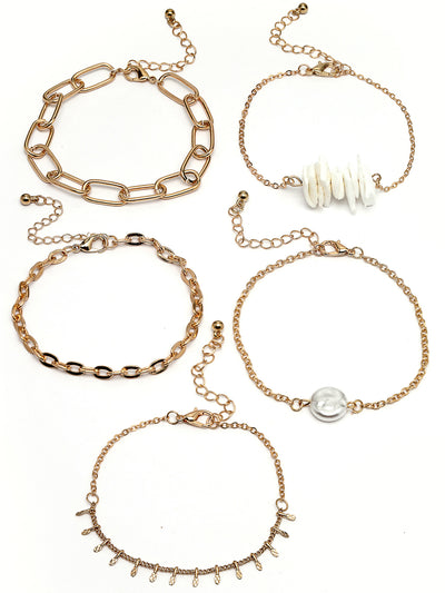 Scintillare by Sukkhi Attractive Latest Design Stackable Gold Plated With Blue Crystals Adjustable Bangle Bracelets for Women & Girls Set of 4|Birthday Gift for Women|One Size|CBBC106630