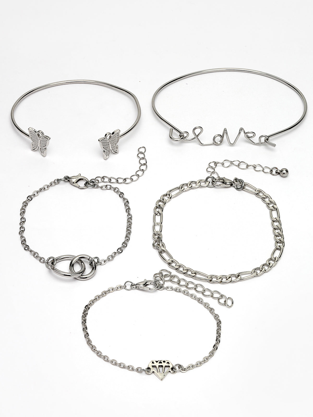 Scintillare by Sukkhi Attractive Stackable Light Weight Multi Design With Gold Plated Adjustable Geometry Shaped Combo Bangle Bracelet for Women & Girls |Set of 6| Birthday Gift for Women|CBBC106637