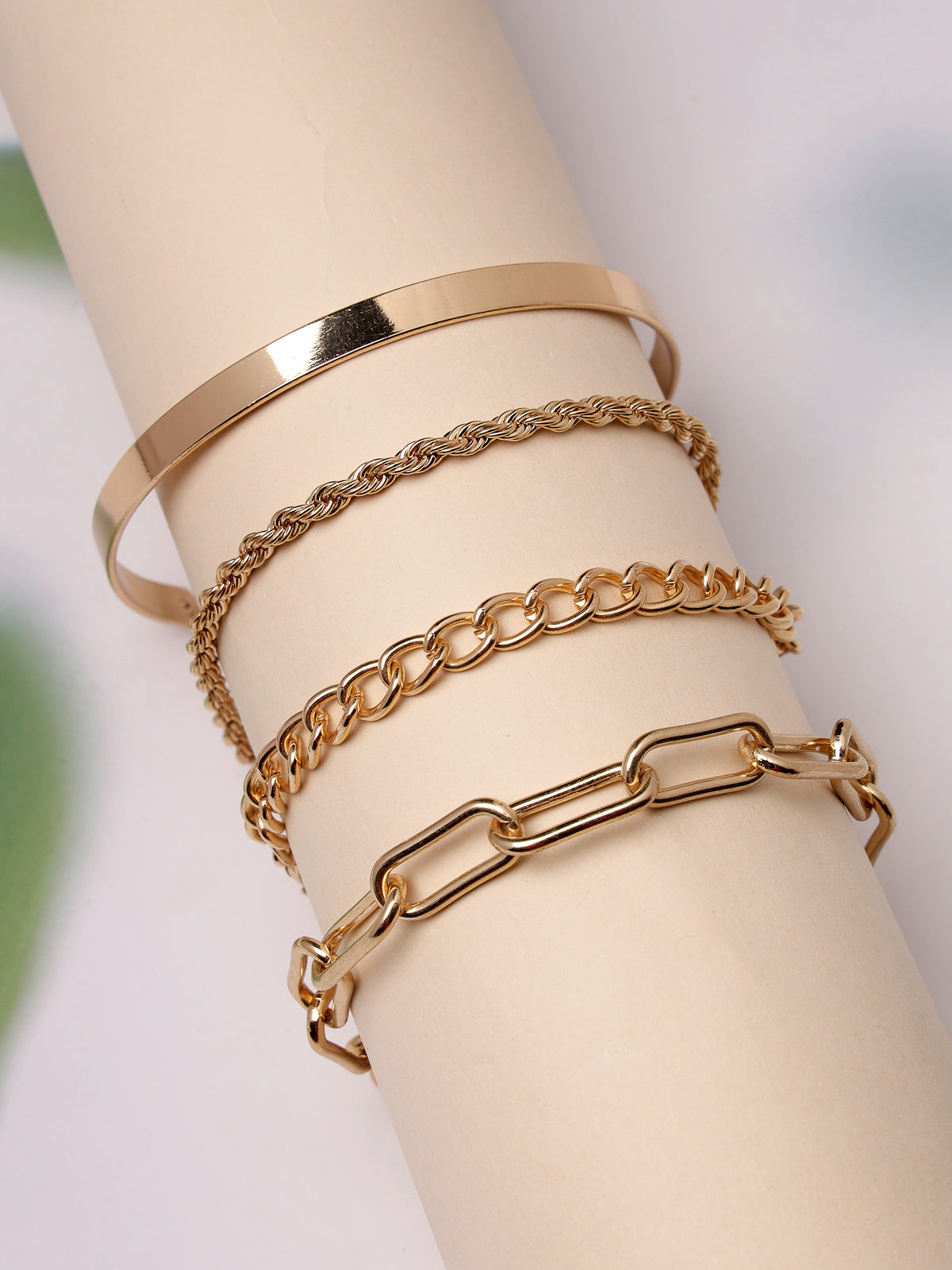 Scintillare by Sukkhi Attractive Stackable Light Weight Multi Design With Gold Plated Adjustable Geometry Shaped Combo Bangle Bracelet for Women & Girls |Set of 6| Birthday Gift for Women|CBBC106637