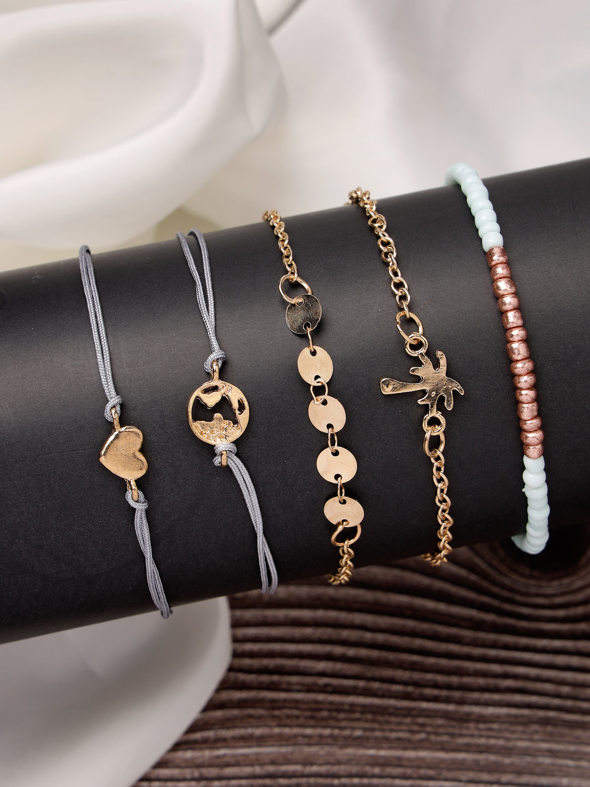 Scintillare by Sukkhi Exclusive Latest Stackable Design Gold Plated Adjustable Link Combo Bangle Bracelet for Women & Girls (Set of 4)|Birthday Gift for Women|CBBC106646