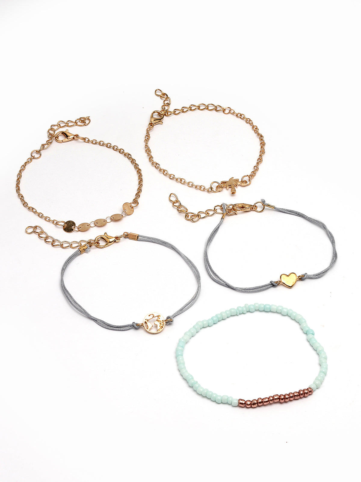 Scintillare by Sukkhi Desirable Multistyle Latest Stackable Design Fashionable Adjustable Combo Bangle Bracelet for Women & Girls (Set of 5)|Birthday Gift for Women|(Golden)|CBBC106650