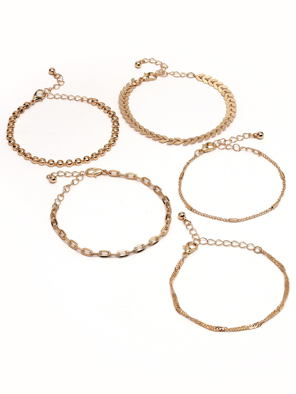 Scintillare by Sukkhi Daily Wear Stylish Gold Plated Studs Butterfly Geometric Combo Earring for Women & Girls Stylish Fashion| 5 Pair of Combo Set (Golden)|CBE106536