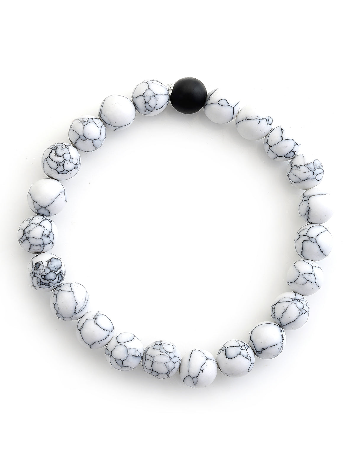 Scintillare By Sukkhi Unique Latest Stylish Natural Stones Couple Love Bracelet Jewellery for Women/Girls/Men/Boys|Pack of 2|CBBC107163