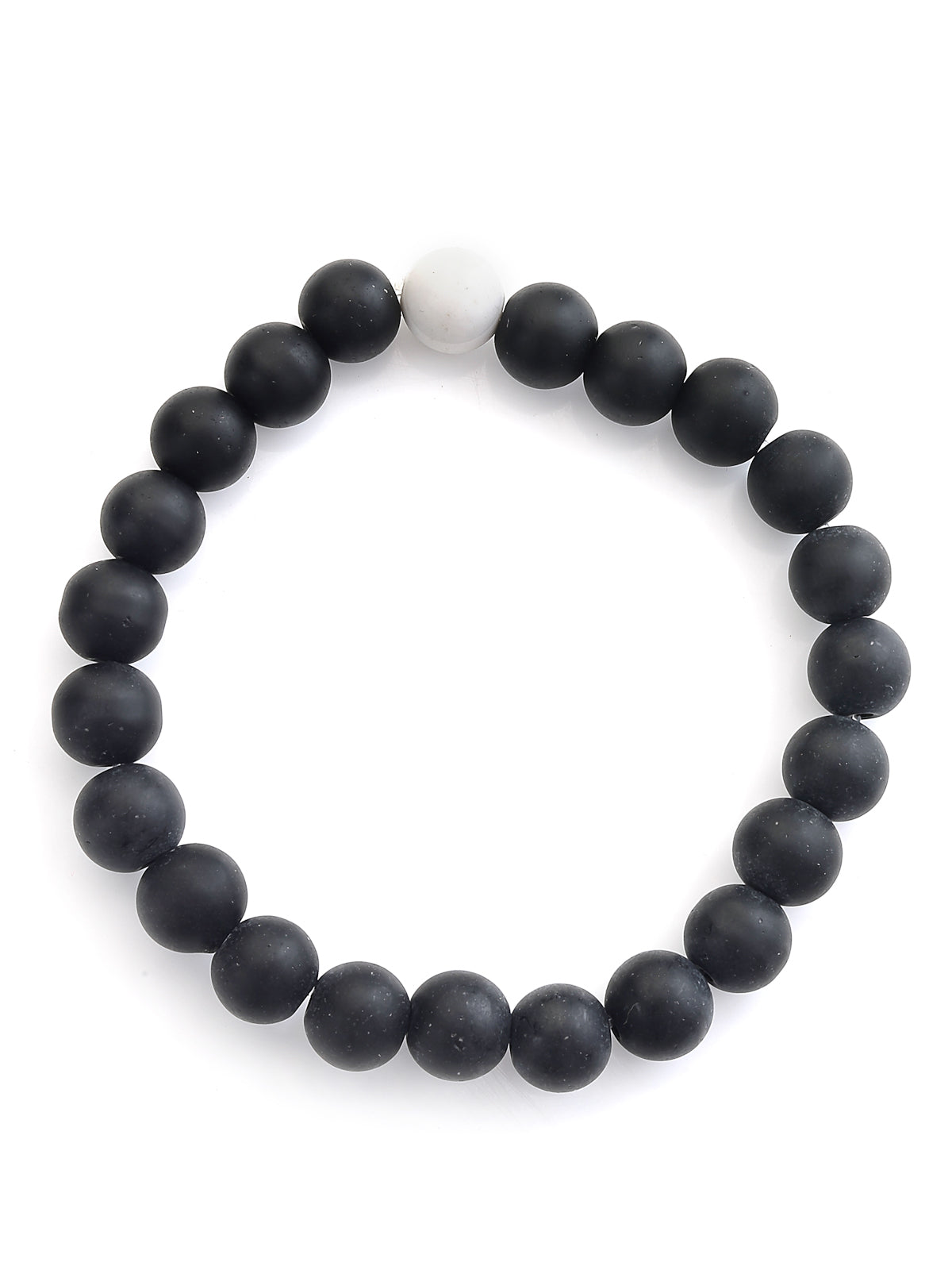 Scintillare By Sukkhi Unique Latest Stylish Natural Stones Couple Love Bracelet Jewellery for Women/Girls/Men/Boys|Pack of 2|CBBC107163