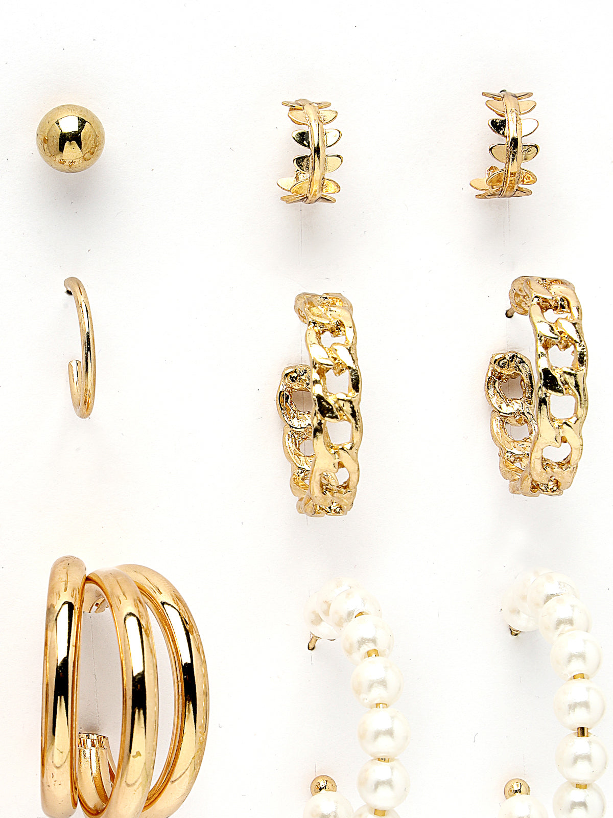 Scintillare by Sukkhi Eye-Catchy Gold Plated Multicolor Crystals Stones Geometric Studs Combo Earring for Women & Girls | Stylish Fashion|11 Pair of Combo Set|CBE106566