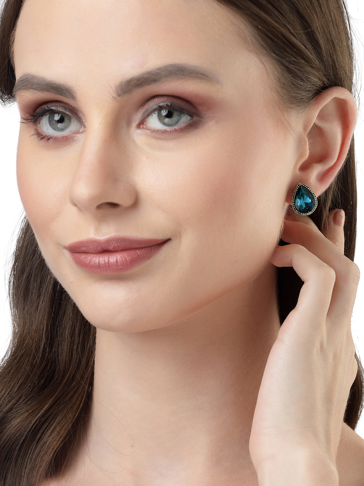 Scintillare by Sukkhi Beautiful Gold Plated Non Precious Base Metal Multicolor Crystals Geometric Studs Combo Earring for Women & Girls Stylish Fashion|6 Pair of Earrings Combo Set|CBE106683