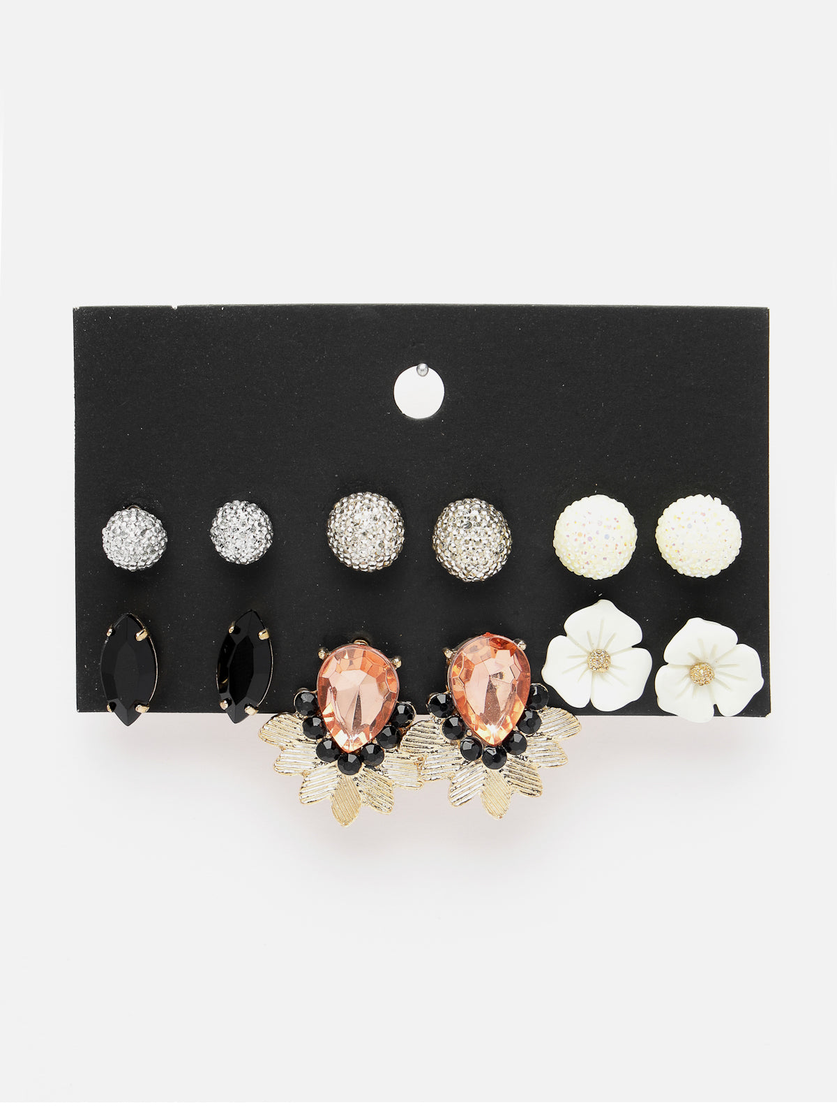 Scintillare by Sukkhi Eye-Catchy Rose Gold Plated with Crystals Stones Studded for Women & Girls | Combo Set of 6 | Boho Midi Stackable Rings|CBR106539