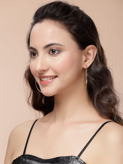 Scintillare By Sukkhi Fashion-Forward Geometric Circle Shaped Hoop  Combo Earrings for Women & Girls|Pair of 3|CBE107172